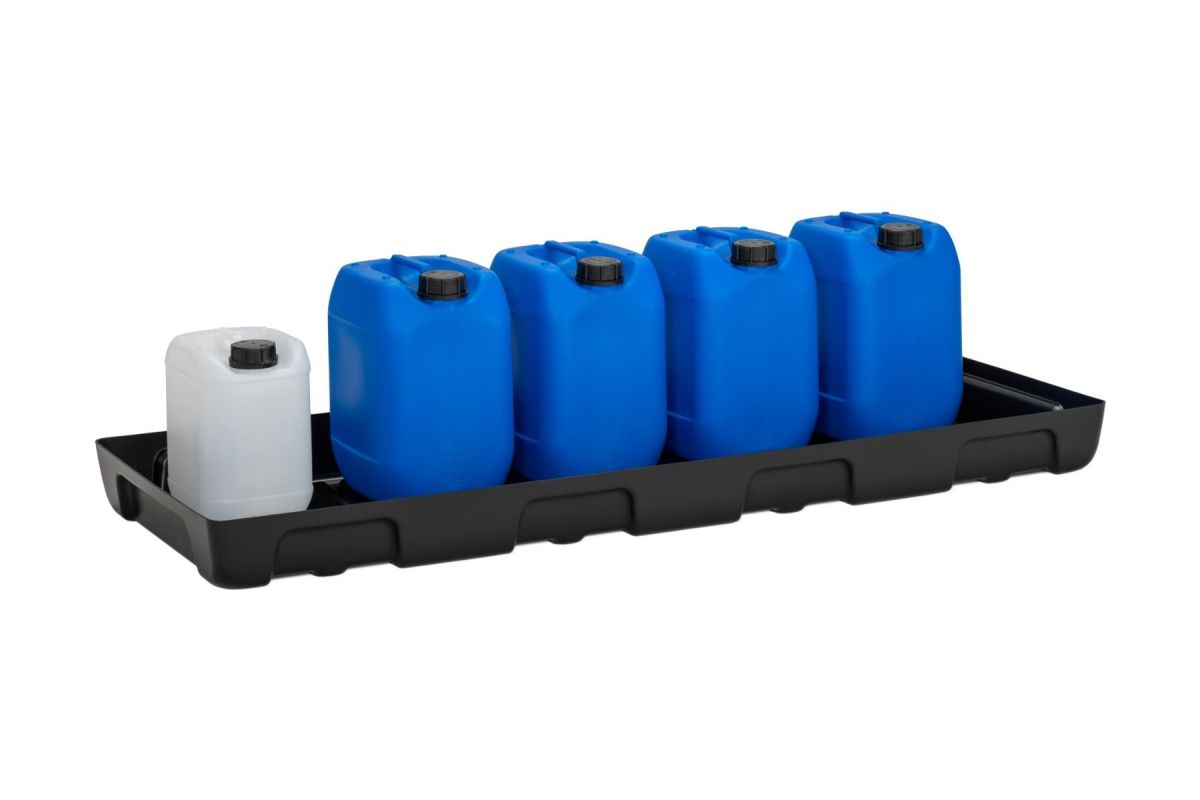 711737_1 PE-Regalauffangwanne 1300 x 500 für Regale mit Breite 1300 mm, Tiefe 500 mm