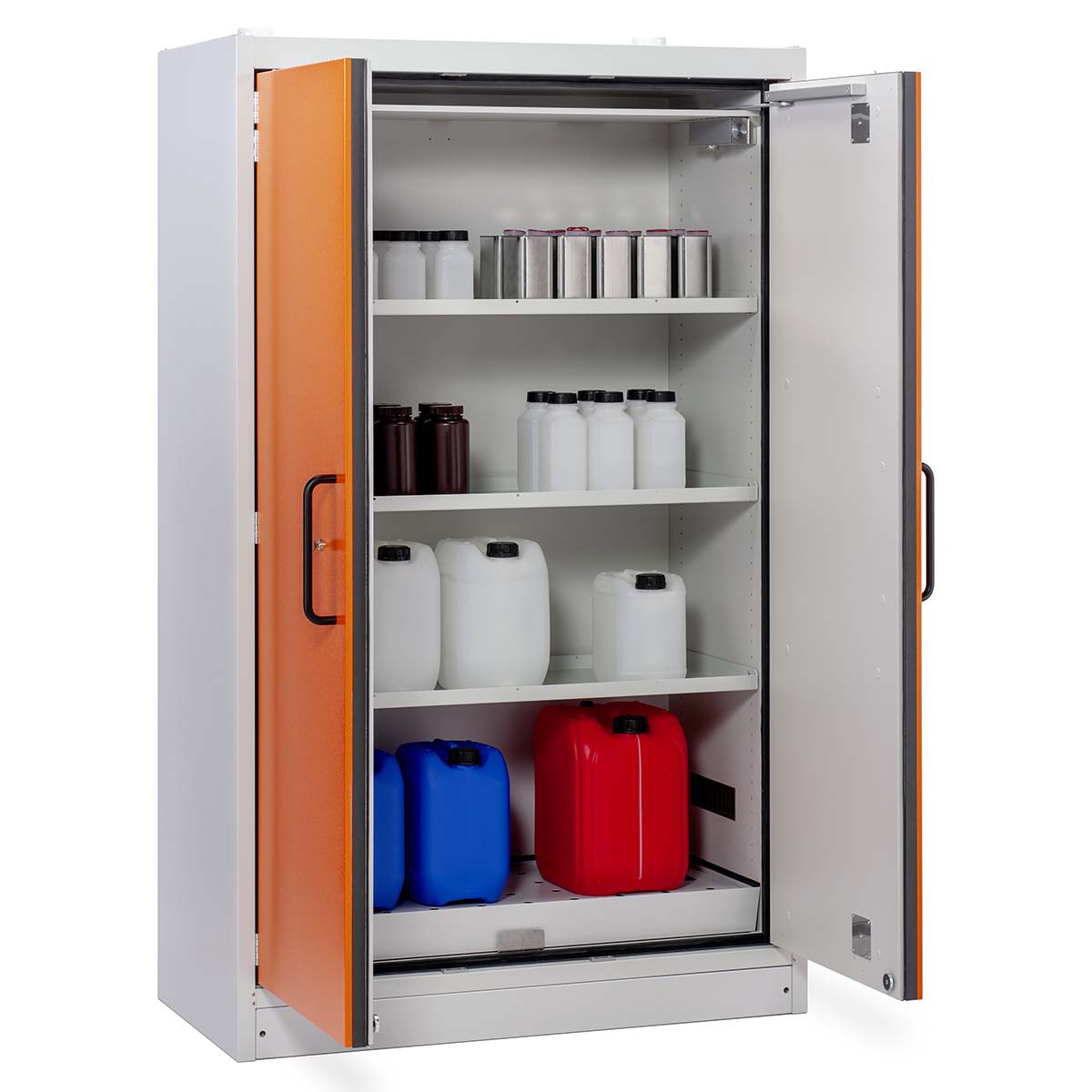 711880_1 F-SAFE CEMO PROline Sicherheitsschrank 12/20 Typ 90 für Gebinde bis 30 Liter, Tür orange