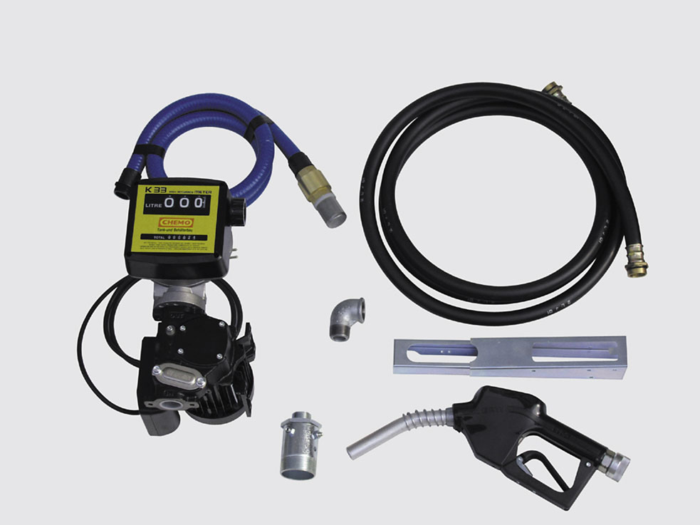Elektropumpe Cematic 56 K33 AZ (230V, 56 l/min) mit Zählwerk, Automatik-Zapfpistole