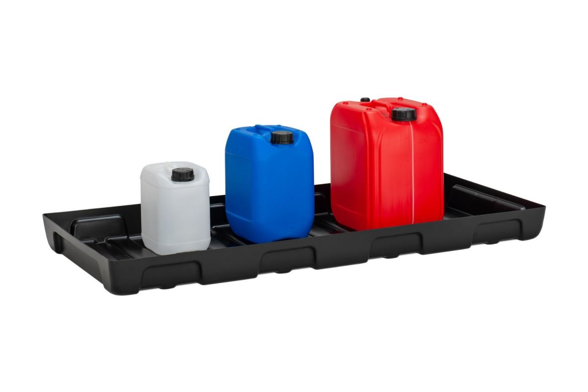 711739_1 PE-Regalauffangwanne 1300 x 600 für Regale mit Breite 1300 mm, Tiefe 600 mm