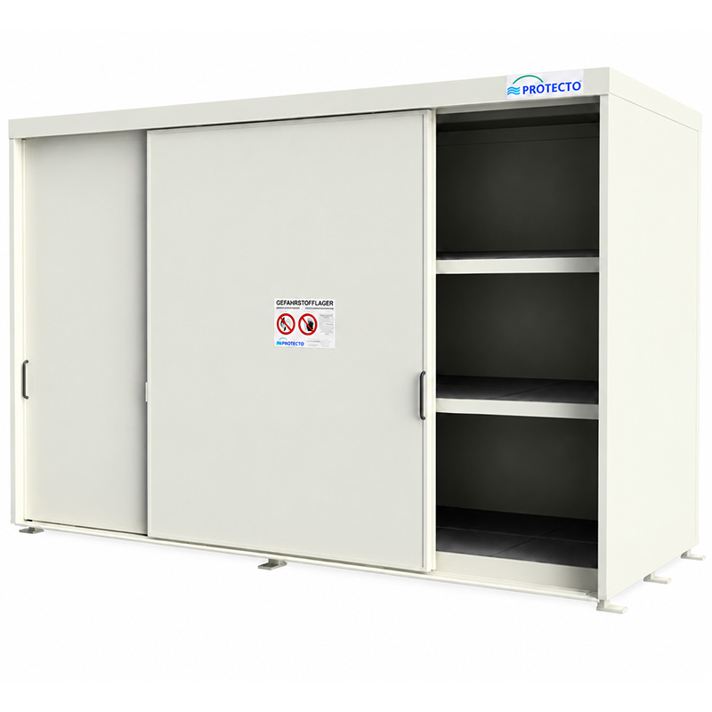 Regalcontainer mit Flügeltoren und 3 Lagerebenen – Typ RC 26-2XX.3