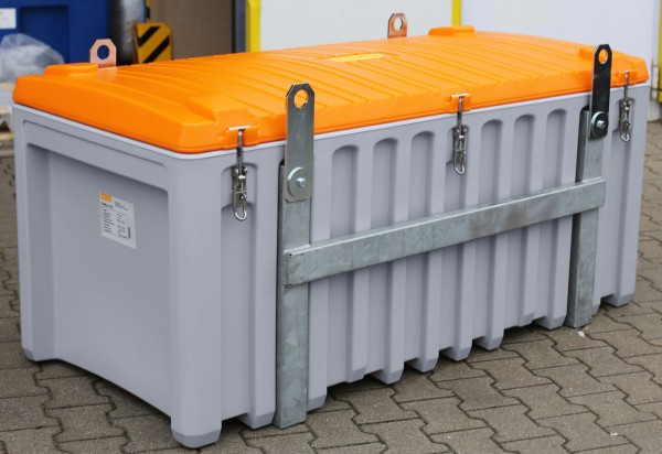 CEMbox 750 l grau/orange kranbar