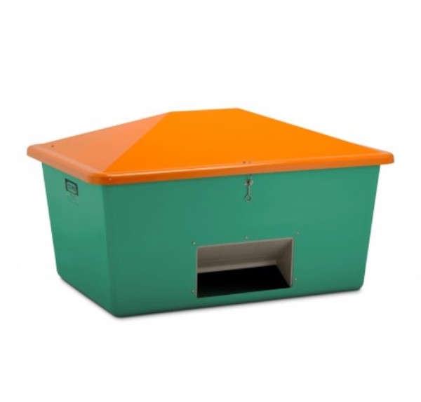 Streugutbehälter 1500l grün/orange